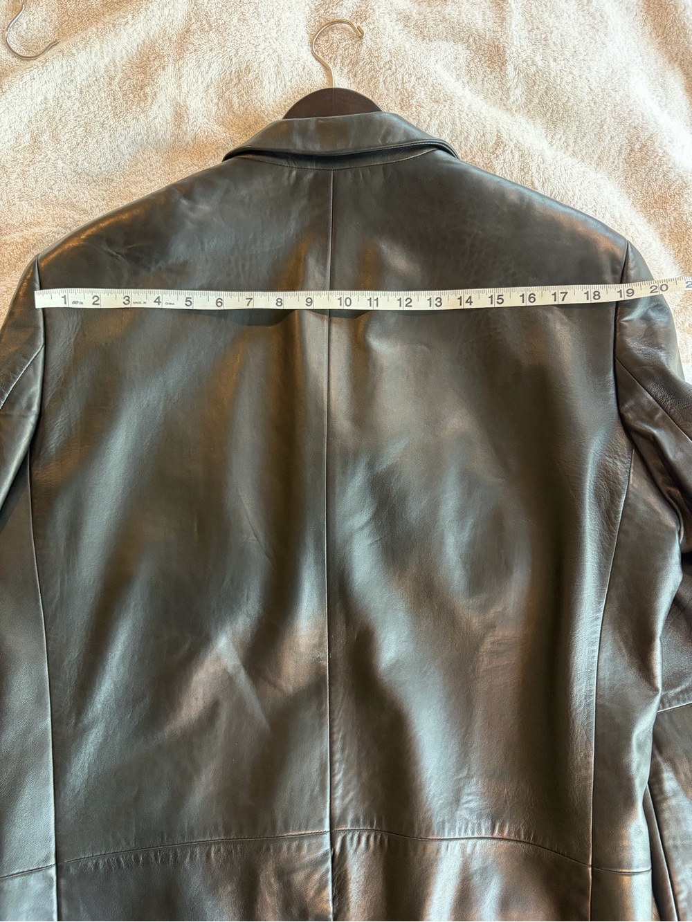 Hugo Boss Lambskin Leather Blazer Jacket Black Barney's New York Men's Size 42R - Picture 13 of 16